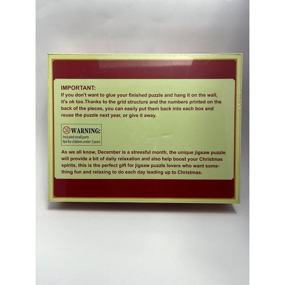 Advent Calendar Christmas Jigsaw Puzzle 1008 Pieces Poster Fun Holiday Countdown - Picture 2 of 2